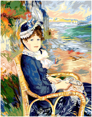SEG # 981.170 Au bord de la mer, d'après A. Renoir